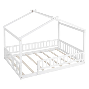 Bed House Bed Frame With Fence