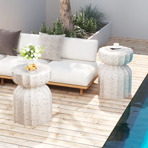 13" Modern Outdoor and Indoor Waterproof Coffee Table Set