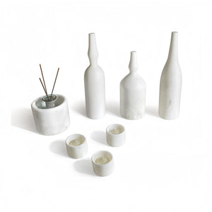 7 Pieces Luxury Natural Marble Living Room Accessories Set