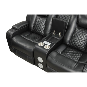 Benz - Power Recliner Set With LED Lighting And USB Charging