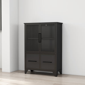Storage Cabinet With 4 Iron Doors