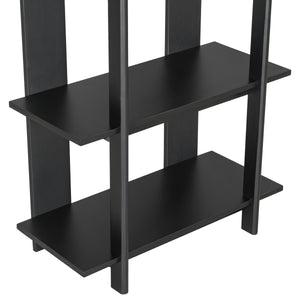4-Tier Wooden Open Bookcase
