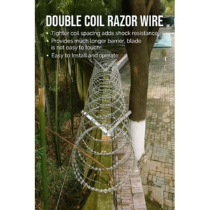 Galvanized V-Bracket For Razor Wire Extension Fence Support 1 Pair - Silver