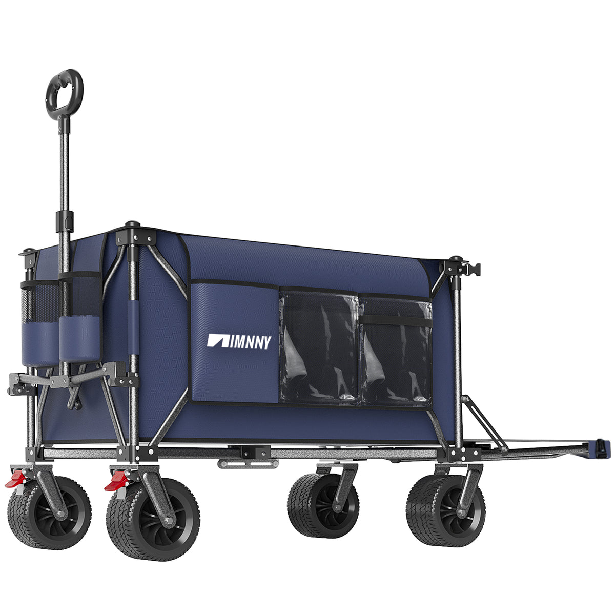 300L Heavy Duty Beach Wagon with Expandable Tailgate - Garden Cart