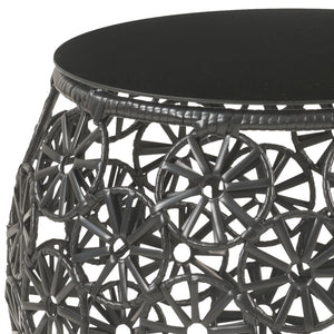 Hikre Clear Glass Patio Furniture Set