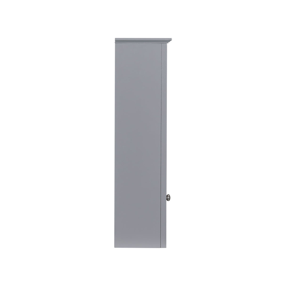 Bathroom Vanity With Top Sink, Freestanding Storage Cabinet With 2 Doors And 3 Drawers, Mirror Cabinet Included - Gray