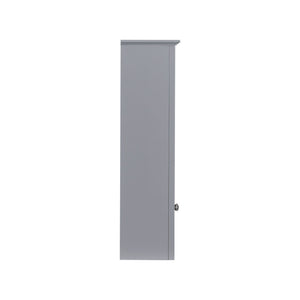 Bathroom Vanity With Top Sink, Freestanding Storage Cabinet With 2 Doors And 3 Drawers, Mirror Cabinet Included - Gray