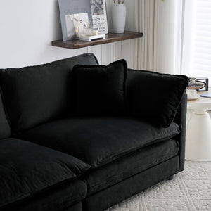 Chenille Fabric Ottomans Footrest to Combine with Sofas