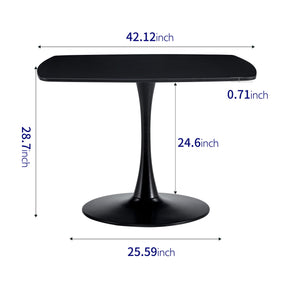 Table Mid-Century Dining Table For 4-6 People With Round Table Top, Pedestal Dining Table, End Table Leisure Coffee Table