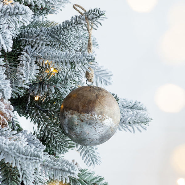 Christmas Ball Ornaments, Wood Decorative Hanging Ball Christmas Tree Ornaments For Holiday Party Decorations