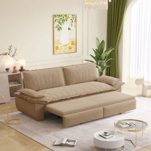 Queen Pull Out Bed, 3 In 1 Convertible Sleeper Sofa