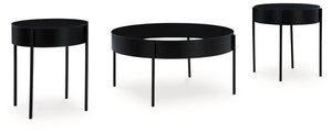 Ardoline - Occasional Table Set (Set of 3) - Black - Best Buy Furniture