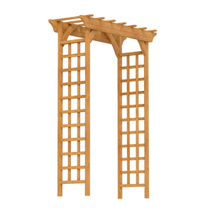 Arbor, Wedding Arch For Ceremony, Trellis For Plant Climbing, Christmas Decor Pergola For Garden Backyard - Yellow