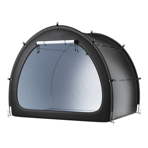 Outdoor Bike Storage Tent Fan-Shaped Waterproof Bike Tent for 4 to 5 Bikes