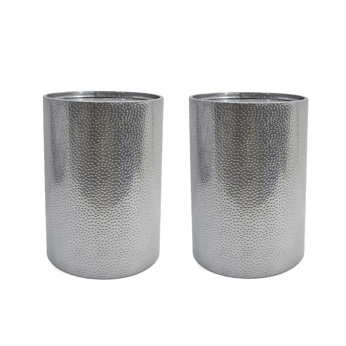 Modern Round Accent Table With Hammered Surface - Best Buy Furniture