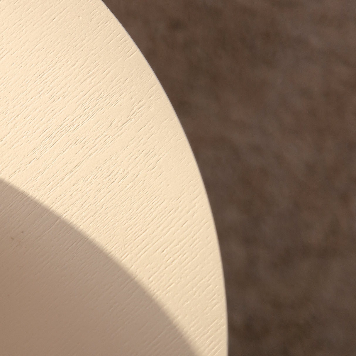 Beige Nesting Coffee Table Set of 2 Modern Drum Side Tables