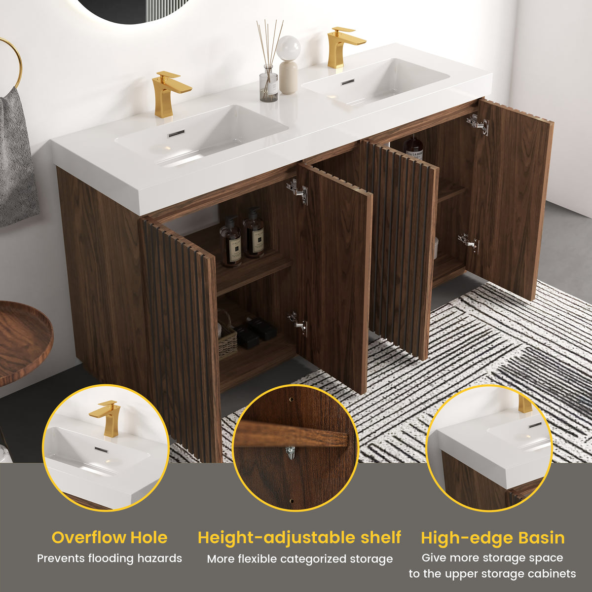 GALAN 60F Winston Bathroom Vanity