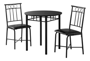 3 Pieces Dining Table Set, Small, Round, Contemporary & Modern - Best Buy Furniture