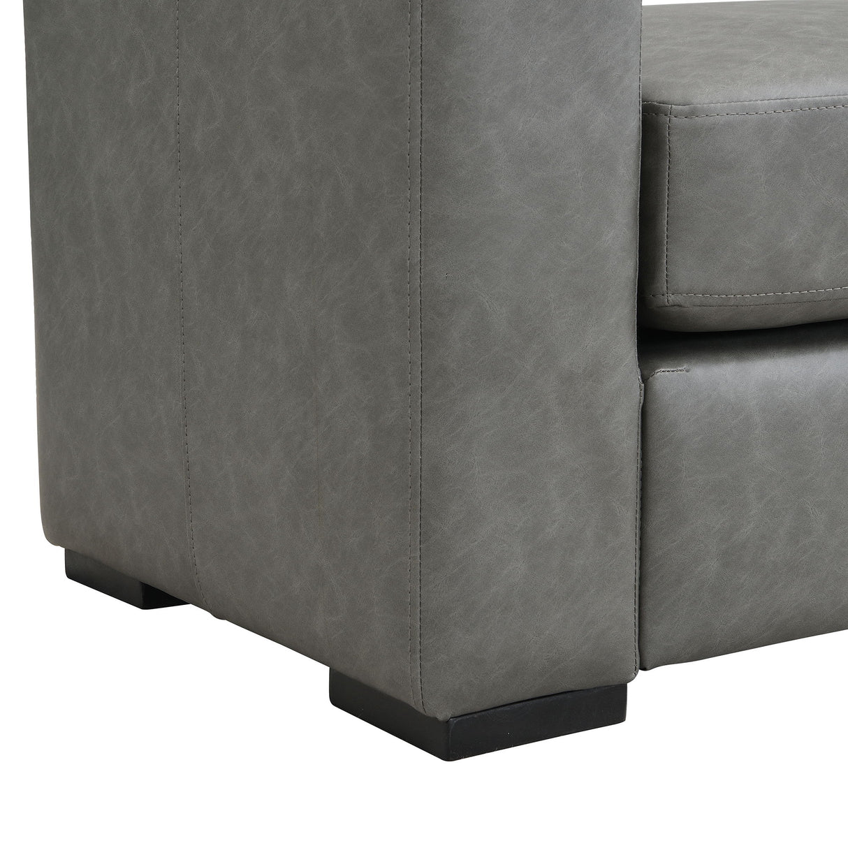 Ottoman With Unique Armrest Design For Living Spaces