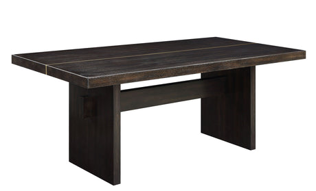 Jaramillo - Rustic Dining Table - Espresso / Gold - Best Buy Furniture