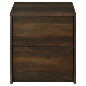 Geary - 2 Drawer Nightstand With LED Lights And USB Charging Ports