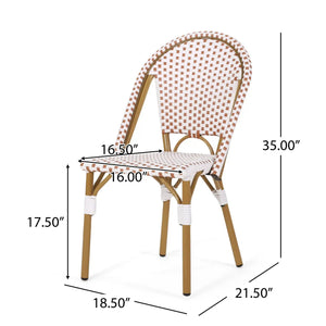 Outdoor Rattan And Aluminum French Bistro Chairs Set - Best Buy Furniture
