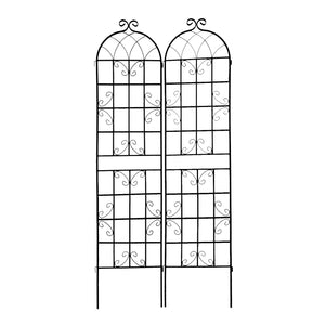 Metal Garden Rustproof Trellis For Climbing Plants Outdoor Flower Support