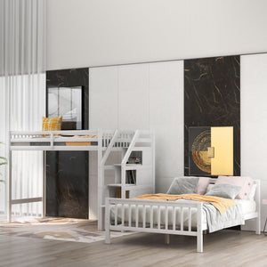 Loft Bed With Staircase And Storage