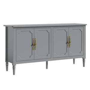 Mid Century Wood Buffet Sideboard for Living Room