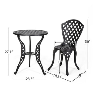 Bono Metal Bistro Set - Black - Best Buy Furniture