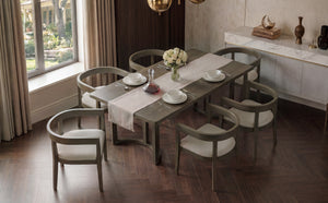 TREXM 7 Piece Dining Table Set for 6