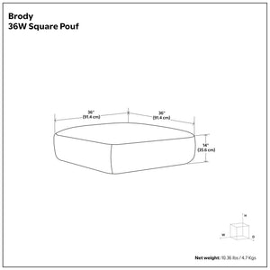 Brody - Large Square, Coffee Table Pouf