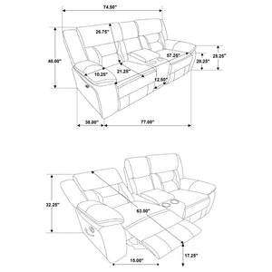 Brazelton - Pillow Top Arm Motion Living Room Set