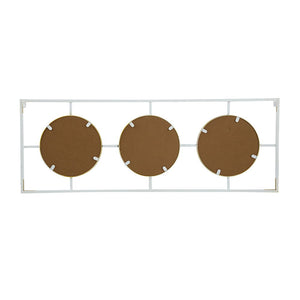 3 Mirror Piece Wall Mirror in Rectangular Frame