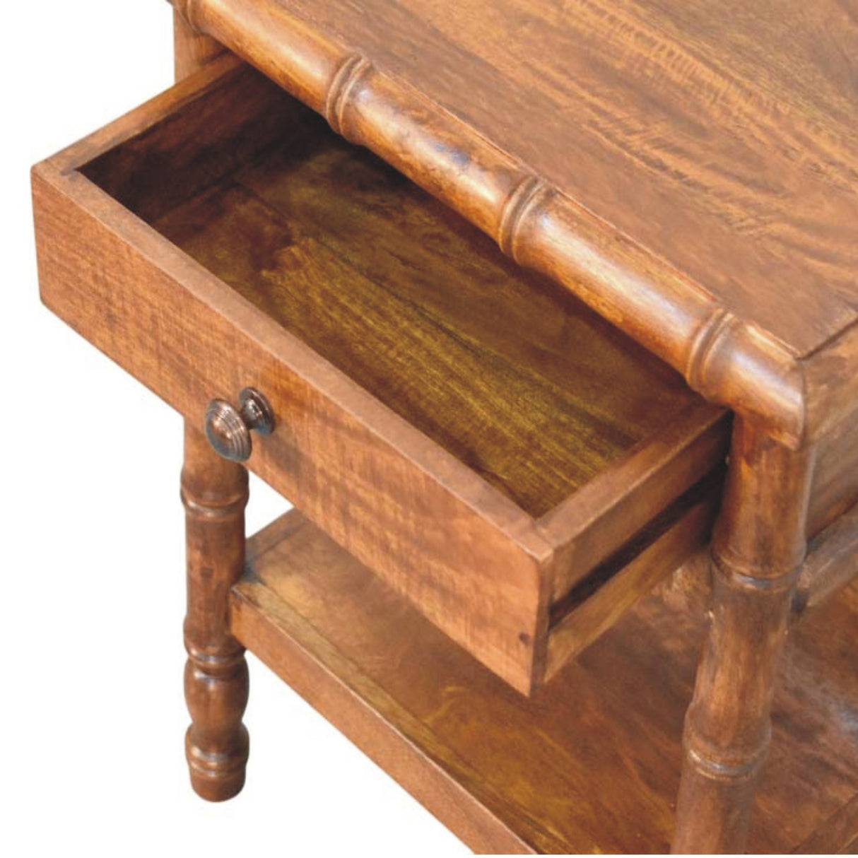 Solid Wood Bamboo Heritage Bedside Table