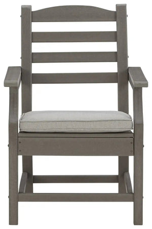 Visola - Arm Chair With Cushion (Set of 2) - Gray - Best Buy Furniture