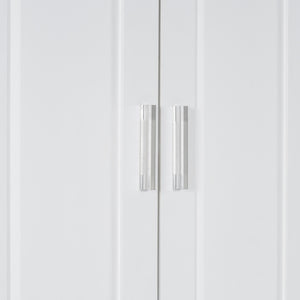 Tall Bathroom Cabinet with Laundry Basket