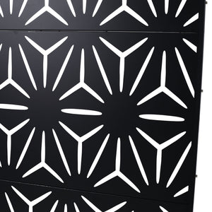 Outdoor & Indoor Metal Privacy Screen, Freestanding Decorative Panels