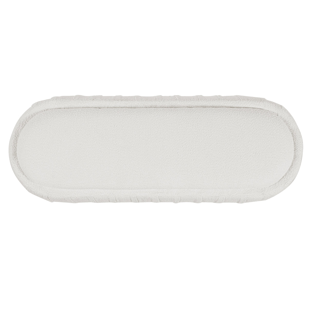 Upholstered Ottoman, Oval Shape