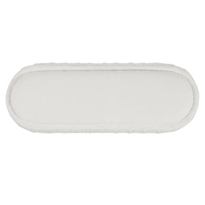 Upholstered Ottoman, Oval Shape