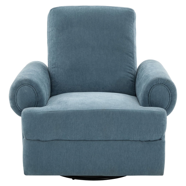 Manual Swivel Recliner Rocker Chair With Adjustable Backrest