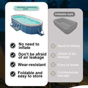 3.65m PVC Folding Pool – Not Inflatable