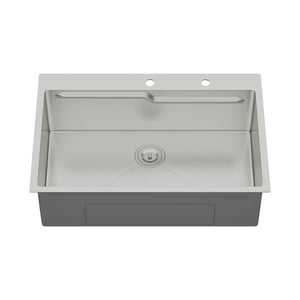 33" Drop In Kitchen Sink