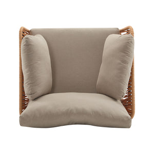 Rope Lounge Chair With Cushions For Modern Spaces
