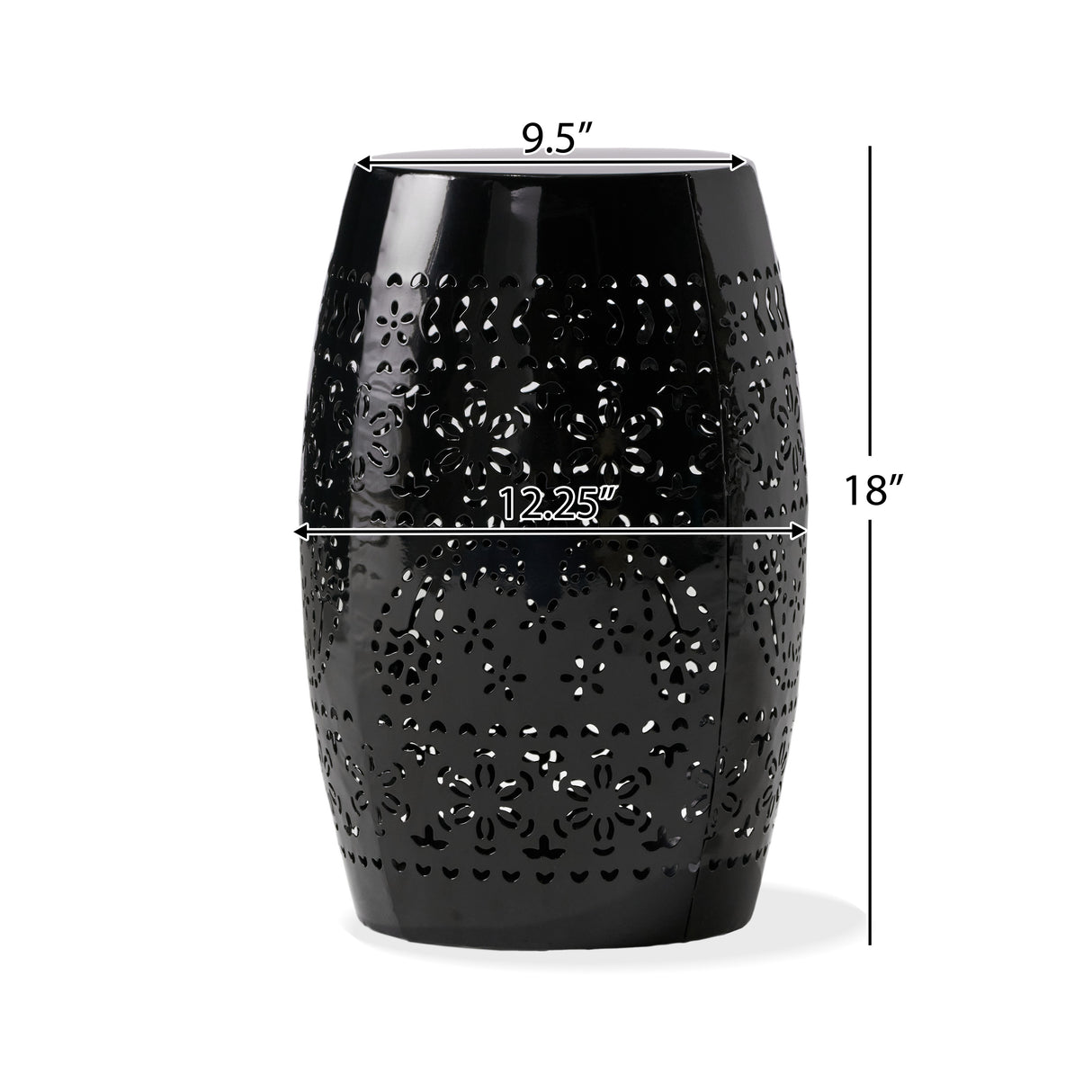RUBY Side Table — Lace Cut Metal End Table for Outdoor & Indoor Use