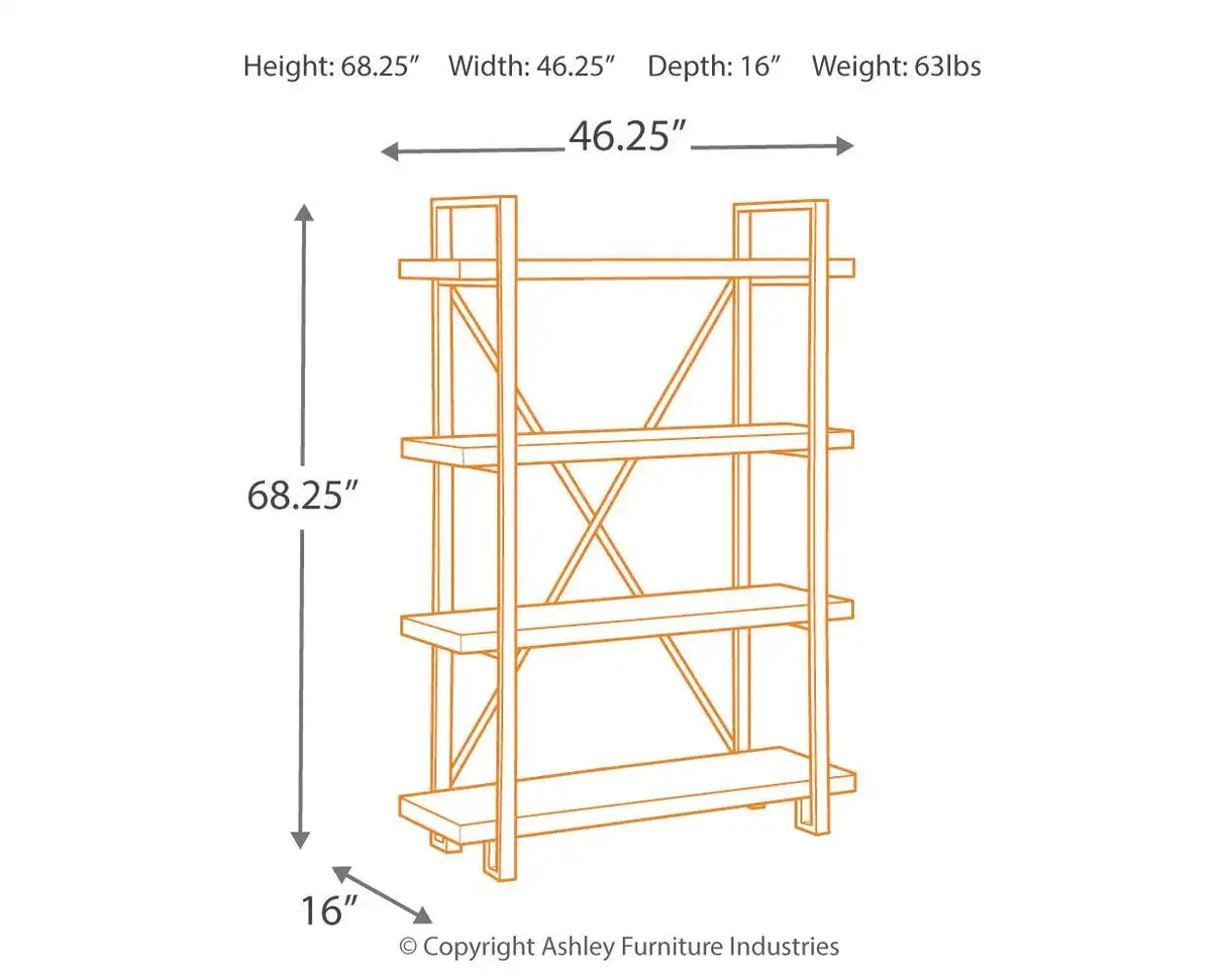 Forestmin - Bookcase - Brown / Black - Best Buy Furniture