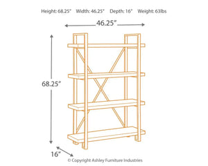 Forestmin - Bookcase - Brown / Black - Best Buy Furniture