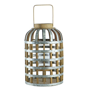 Decorative Lantern With Handle, Wooden Lantern For Indoor Outdoor, Home Garden Wedding