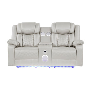 Challenger - LED Power Recliner Loveseat