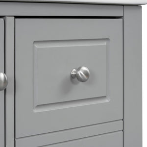 Freestanding Bathroom Vanity With Sink, Soft Close Door, 3 Drawers